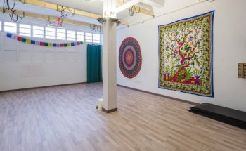 Estudio de AeroYoga Zaragoza - Sala de actividades La Vida en Verde