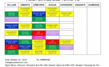 Gimnàs Club Tennis Vic