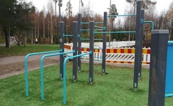 Käpylehmänpuiston street workout -telineet / ulkokuntoilupaikka